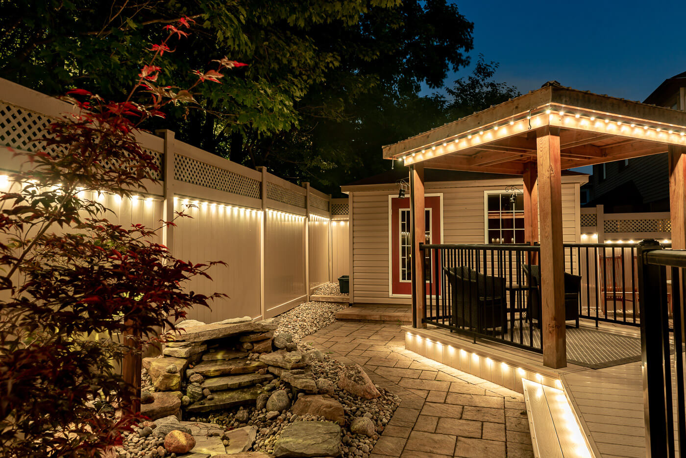 celebright backyard landscape lighting