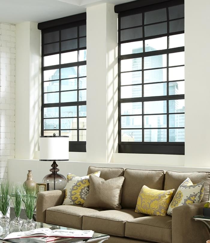 lutron motorized shades in home